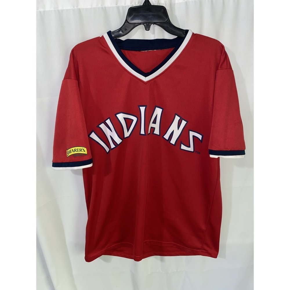 Cleveland Indians Jersey Red Retro 70s Throwback Style SGA Size Large